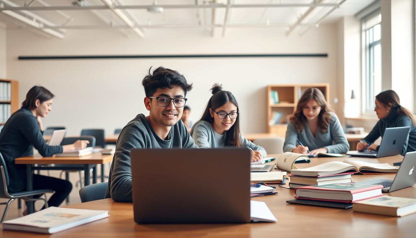 Campus and scholarly atmosphere in Boston